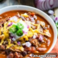 Loaded with three different kinds of beans, this hearty three-bean chili will satisfy big appetites on game-day!
