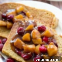 Spiced Eggnog French Toast with Tart Cranberry Apple Syrup 9 Eggnog French Toast with Cranberry Apple Syrup