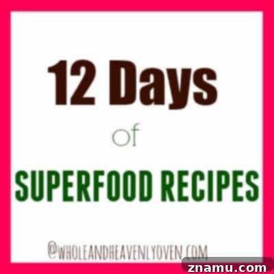 Harvest Gold Turkey Toss 5 12 Days of Superfood Recipes Banner - highlighting healthy eating for the New Year.