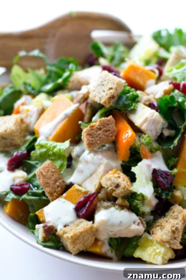 Harvest Gold Turkey Toss 7 Hearty Butternut Squash and Turkey Salad, perfect for using up leftovers.