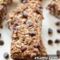Healthy Double Chocolate Banana Granola Bars