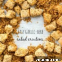 Quick Homemade Garlic-Herb Croutons 9 Homemade Garlic-Herb Croutons