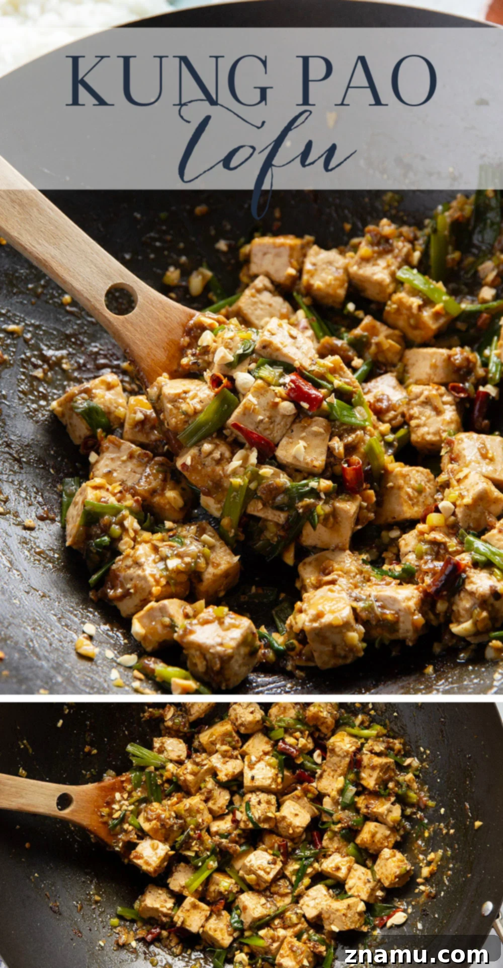 Kung Pao Tofu Delight 7 Another serving of Kung Pao Tofu with rice