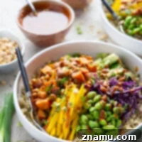 Thai Sweet Potato Chickpea Bowls