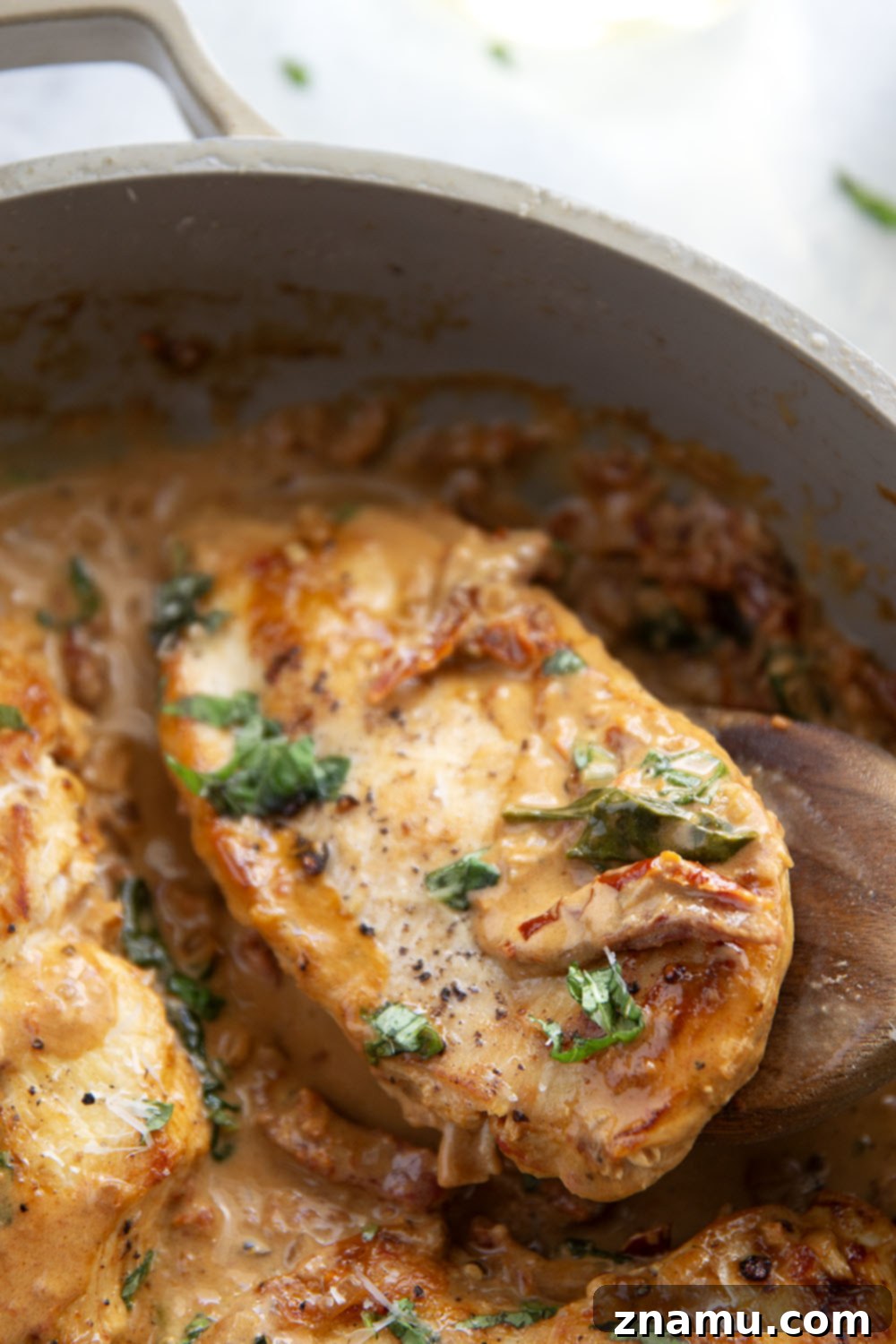White Wine and Sun-Dried Tomato Chicken 3 Sun-Dried Tomato Chicken Pan