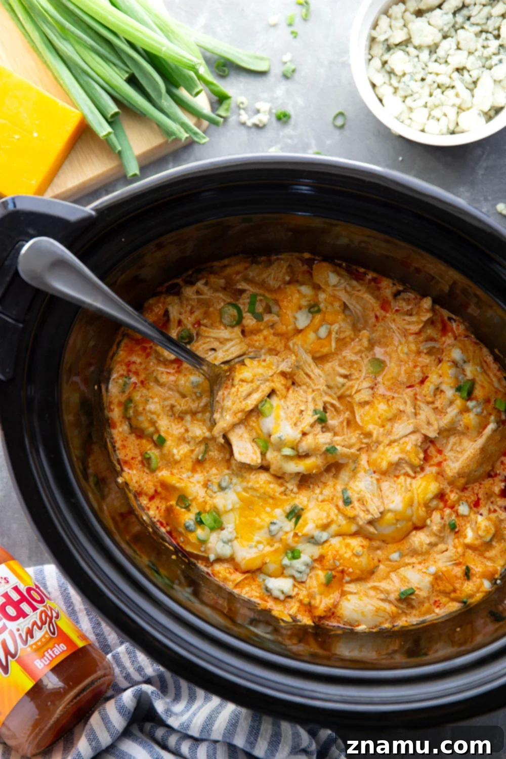 Slow Cooker Buffalo Chicken Dip Delight 3 Creamy Slow Cooker Buffalo Chicken Dip