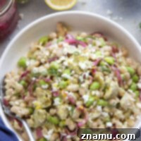 A tangy fresh dill feta dressing coats every inch of this colorful artichoke white bean salad that's packed with fresh flavors and lots of texture.