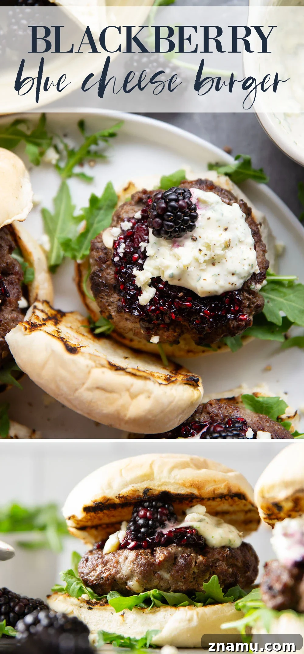 Blackberry and Blue Cheese Burger Recipe for Gourmet Flavor 7 Sweet, jammy homemade blackberry compote and sharp blue cheese are the perfect flavor contrast in this flavorful blackberry blue cheese burger!