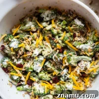 Charred Broccoli Cheddar Salad