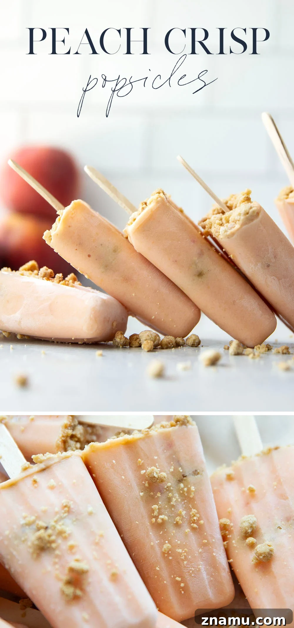 Final peach popsicles with streusel