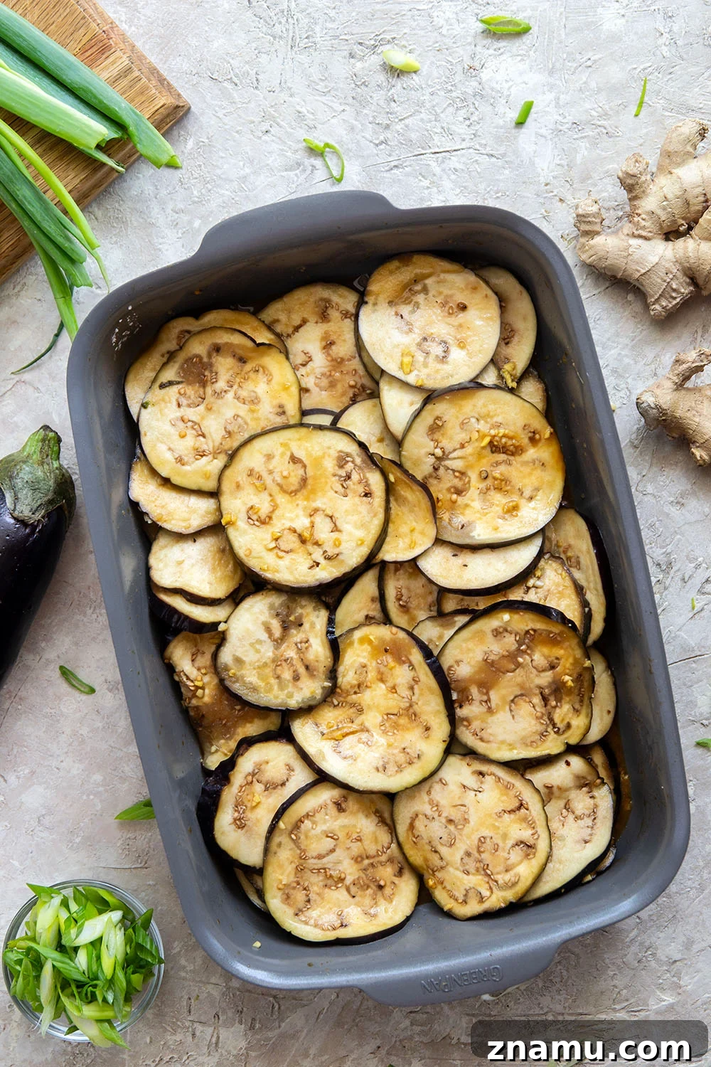 Grilled Eggplant with Miso Glaze 3 Grilled until crispy and drizzled in a flavorful miso ginger sauce, this miso grilled eggplant is the perfect way to use an abundance of eggplant and goes well with any Asian-inspired meal.