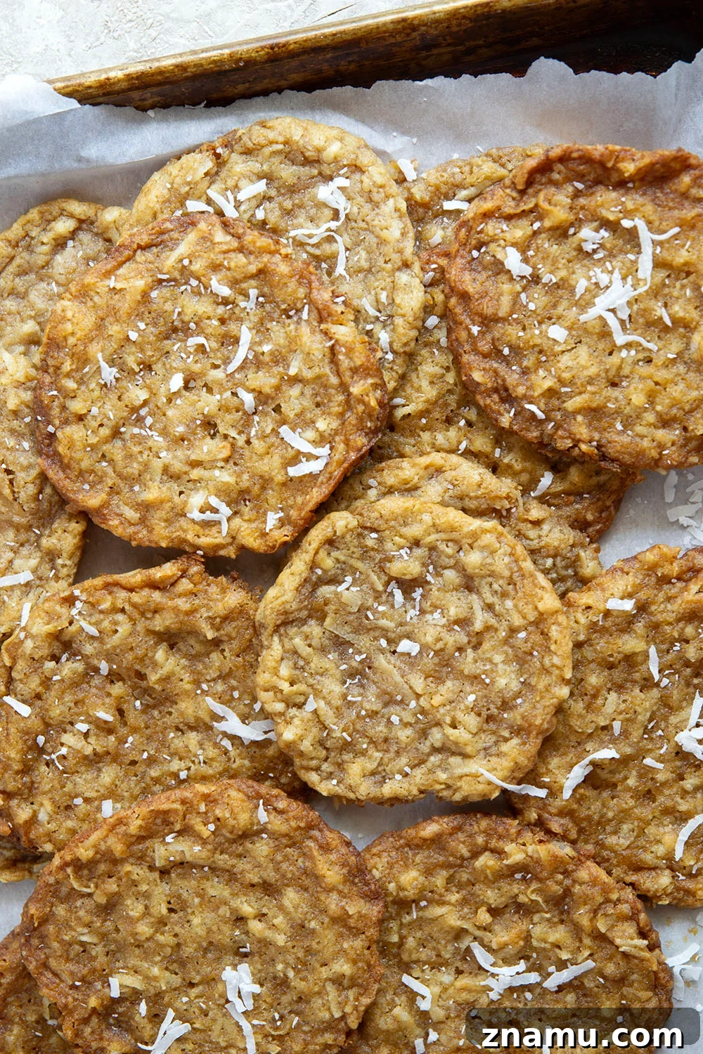 Salted Caramel Coconut Ice Cream Sandwiches 3 A base of crispy coconut cookies, homemade salted caramel, and a filling of creamy vanilla ice cream take these caramel ice cream sandwiches completely over the top!